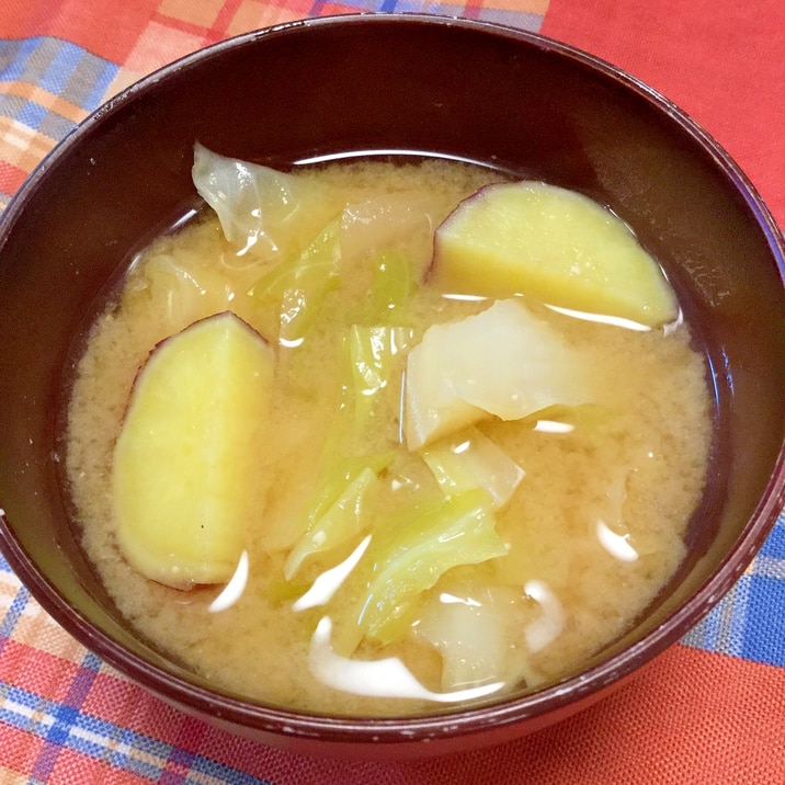 シャトルシェフで☆さつまいものお味噌汁